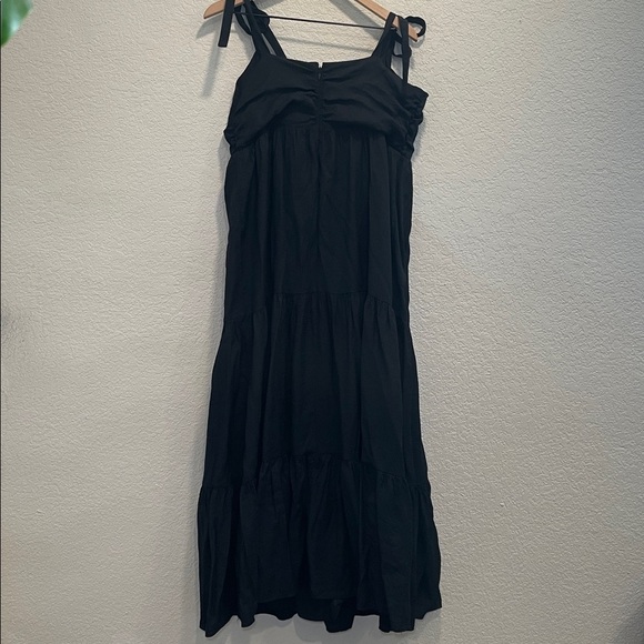 Express Elegant Black Tie-Strap Dress Size Large - Picture 8 of 8
